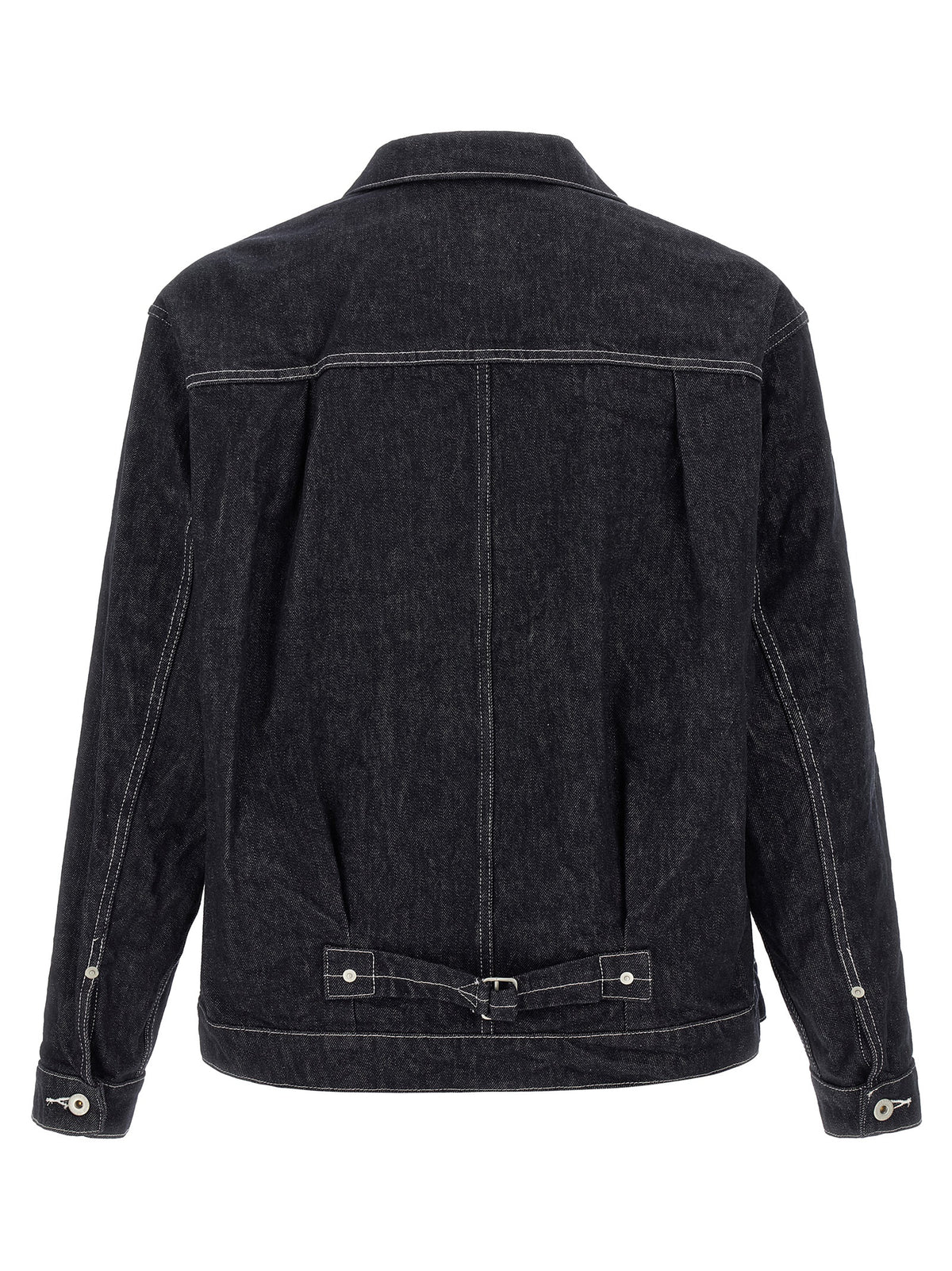 Elevate your wardrobe with the Comme Des Garçons Blue Cotton Denim Jacket, a masterpiece of avant-garde design and Japanese craftsmanship that redefines luxury workwear.