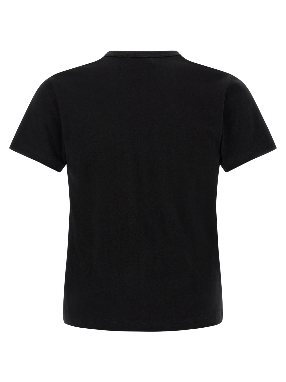 Discover the Comme Des Garçons Black Cotton T-Shirt, a masterful blend of avant-garde design and luxurious comfort, perfect for the discerning fashion connoisseur.