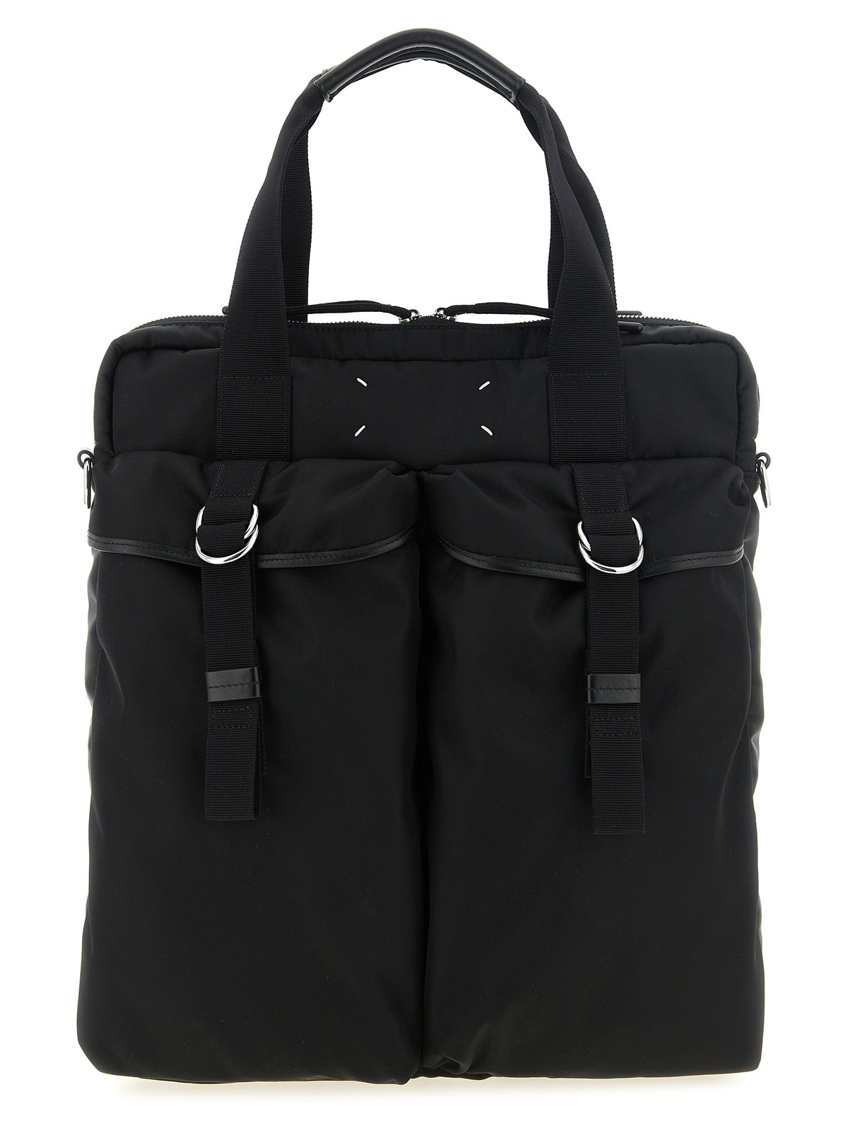 Discover the Maison Margiela Black Polyamide Tote Bag, a fusion of industrial elegance and timeless allure, crafted for those who command sophistication in every moment.
