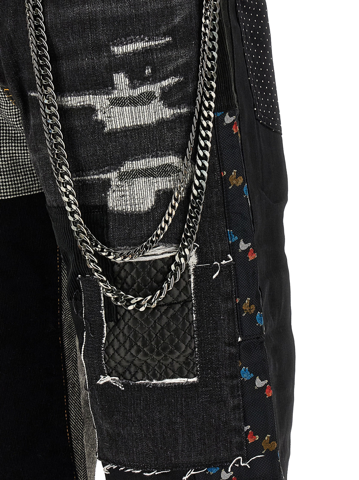 Discover the avant-garde allure of Junya Watanabe's Blue Cotton Jeans, where bold patchwork and exquisite craftsmanship redefine luxury denim for the discerning individual.