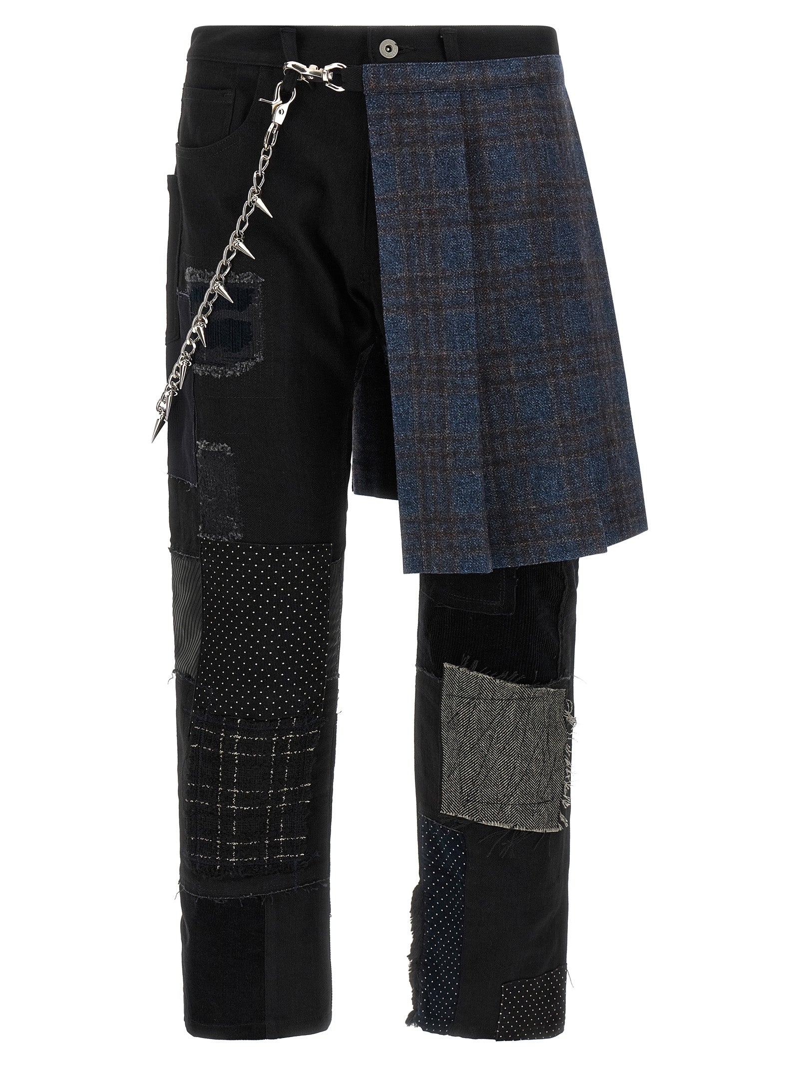 Discover the avant-garde allure of Junya Watanabe's Black Cotton Straight-Leg Jeans, where deconstructed elegance and luxurious craftsmanship create a striking statement.