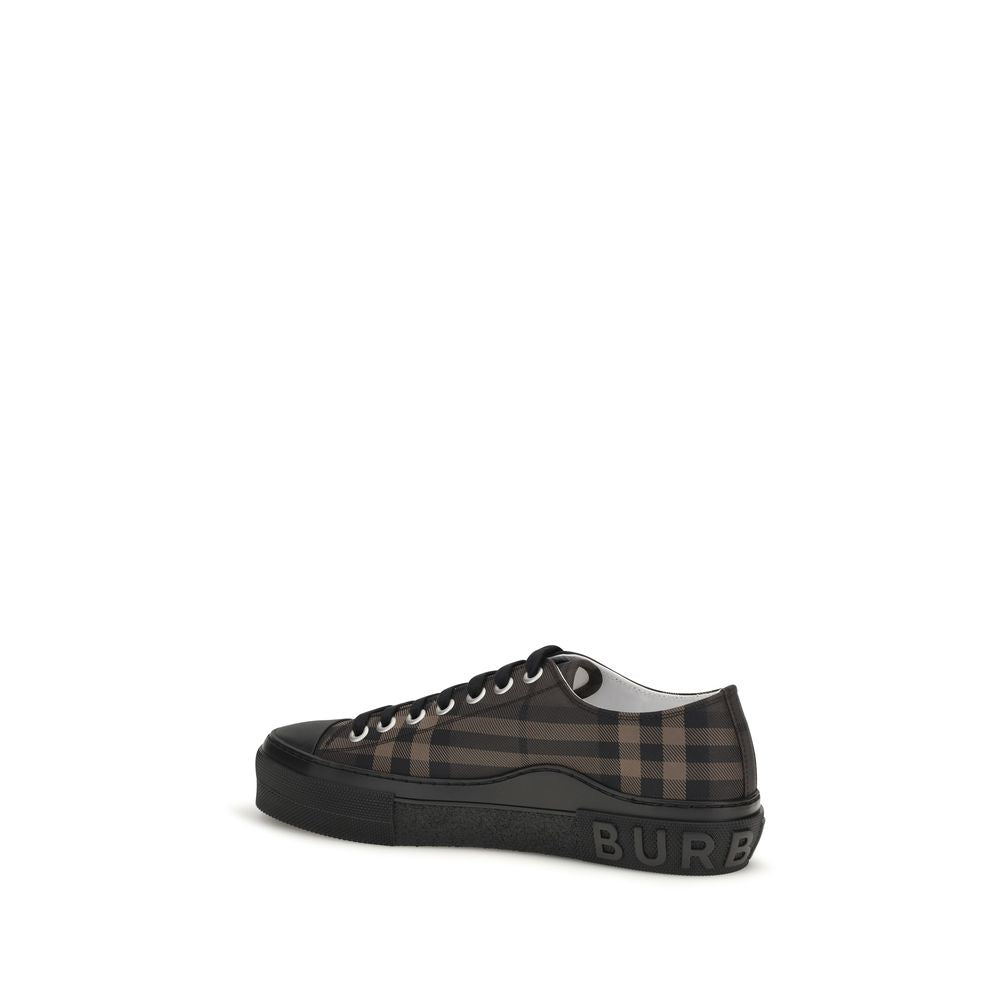 Indulge in the exquisite Burberry Brown Polyamide Chunky Sneakers, a fusion of luxury and style, crafted in Italy for the discerning individual who commands attention.