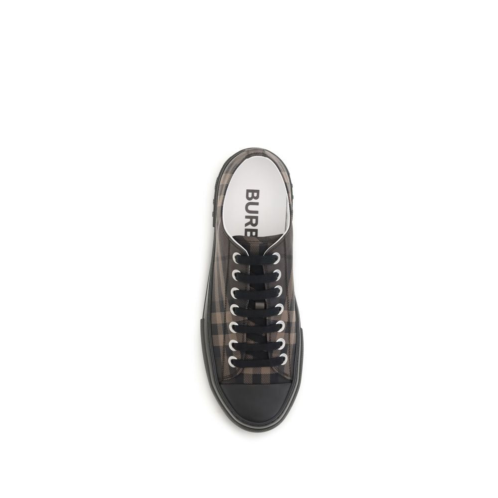 Indulge in the exquisite Burberry Brown Polyamide Chunky Sneakers, crafted from luxurious materials for the discerning individual. Elevate your style with timeless elegance.