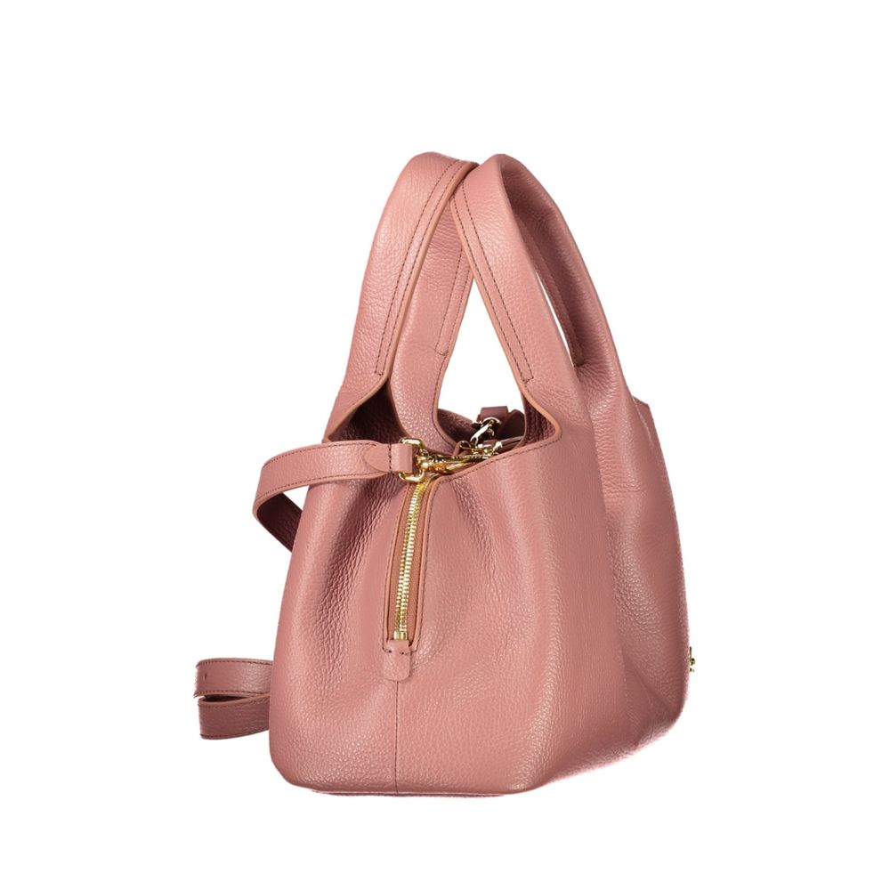 Discover the Coccinelle Rosa Leather Women's Bag from the NELL BAG collection, a luxurious blend of exquisite craftsmanship and timeless elegance in soft pink leather.