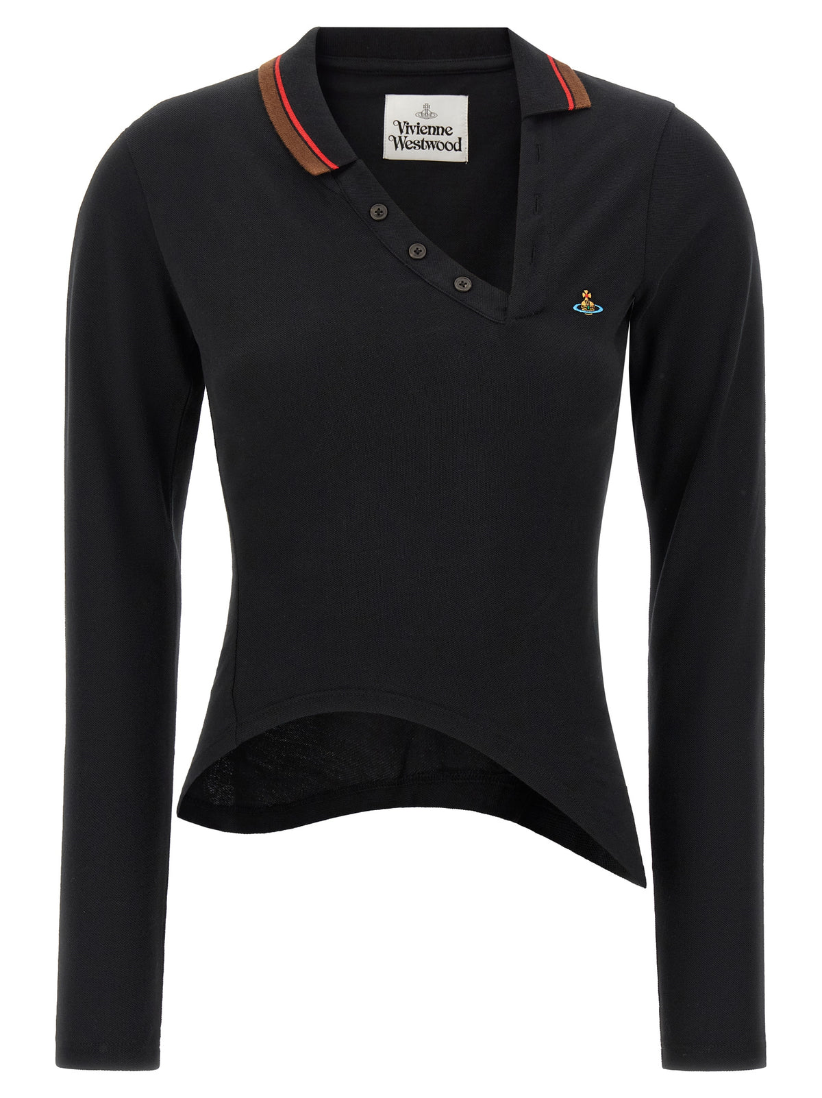 Vivienne Westwood Black Cotton Polo Shirt - Timeless Luxury Elegance
