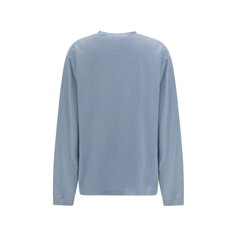 Alexander Wang Blue Cotton Long Sleeve T-Shirt - Modern Luxury