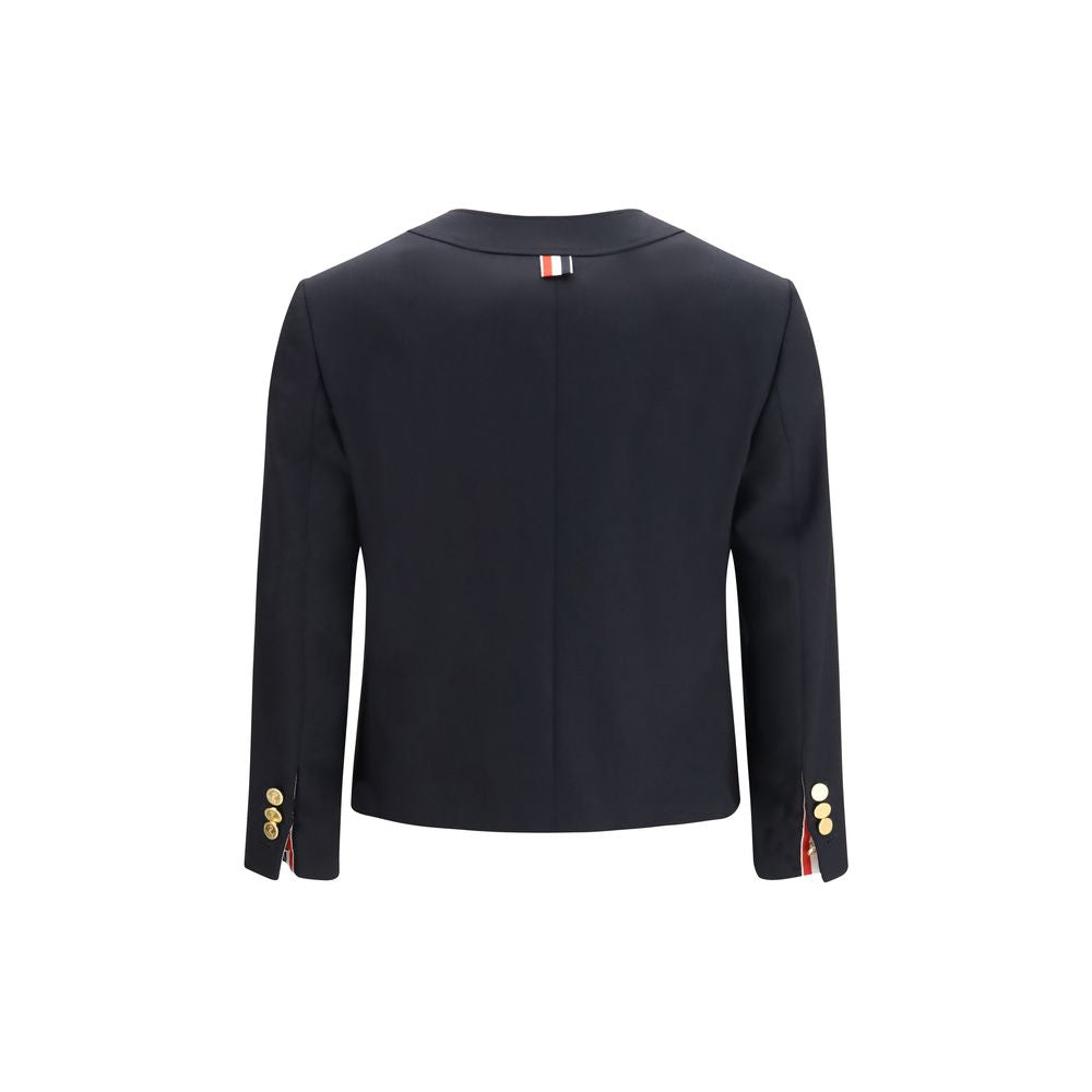Thom Browne Blue Wool Oves Aries Jacket - Timeless Luxury Fashion