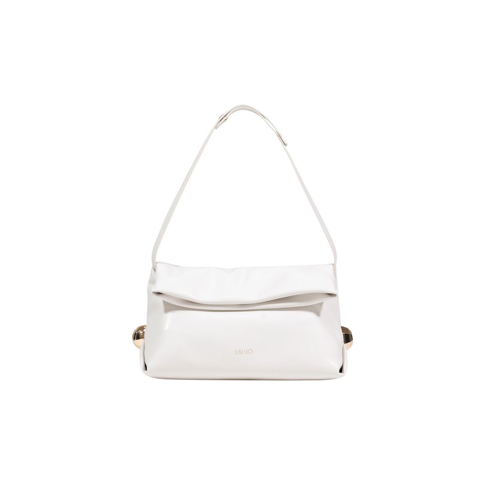 Elevate your elegance with the Liu Jo Cream Polyethylene Clutch Bag, a luxurious accessory crafted from high-quality polyurethane, perfect for sophisticated evenings and travel.