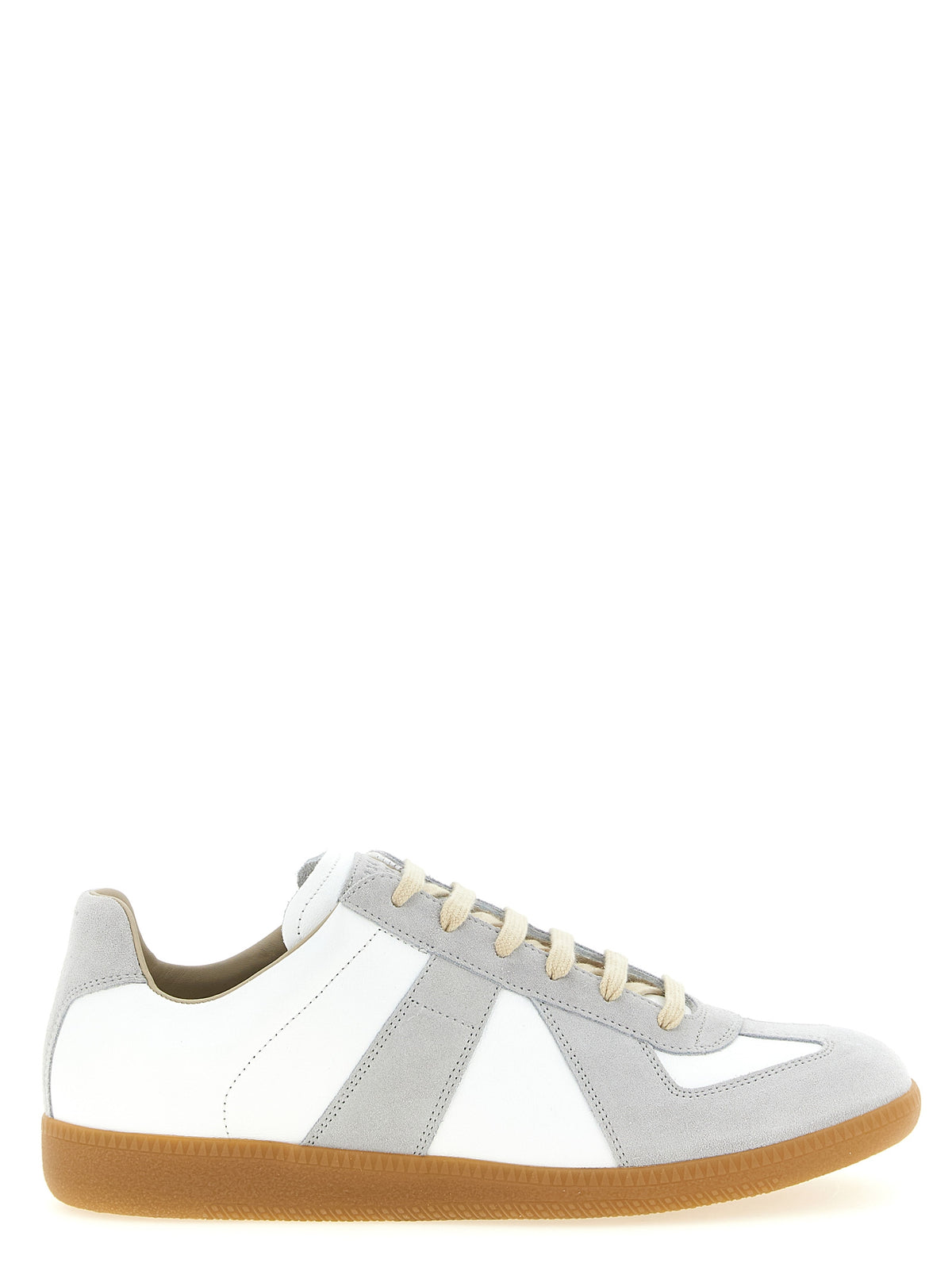 Experience the allure of Maison Margiela White Calfskin Sneakers, where exquisite craftsmanship meets timeless elegance, elevating your style with every step.