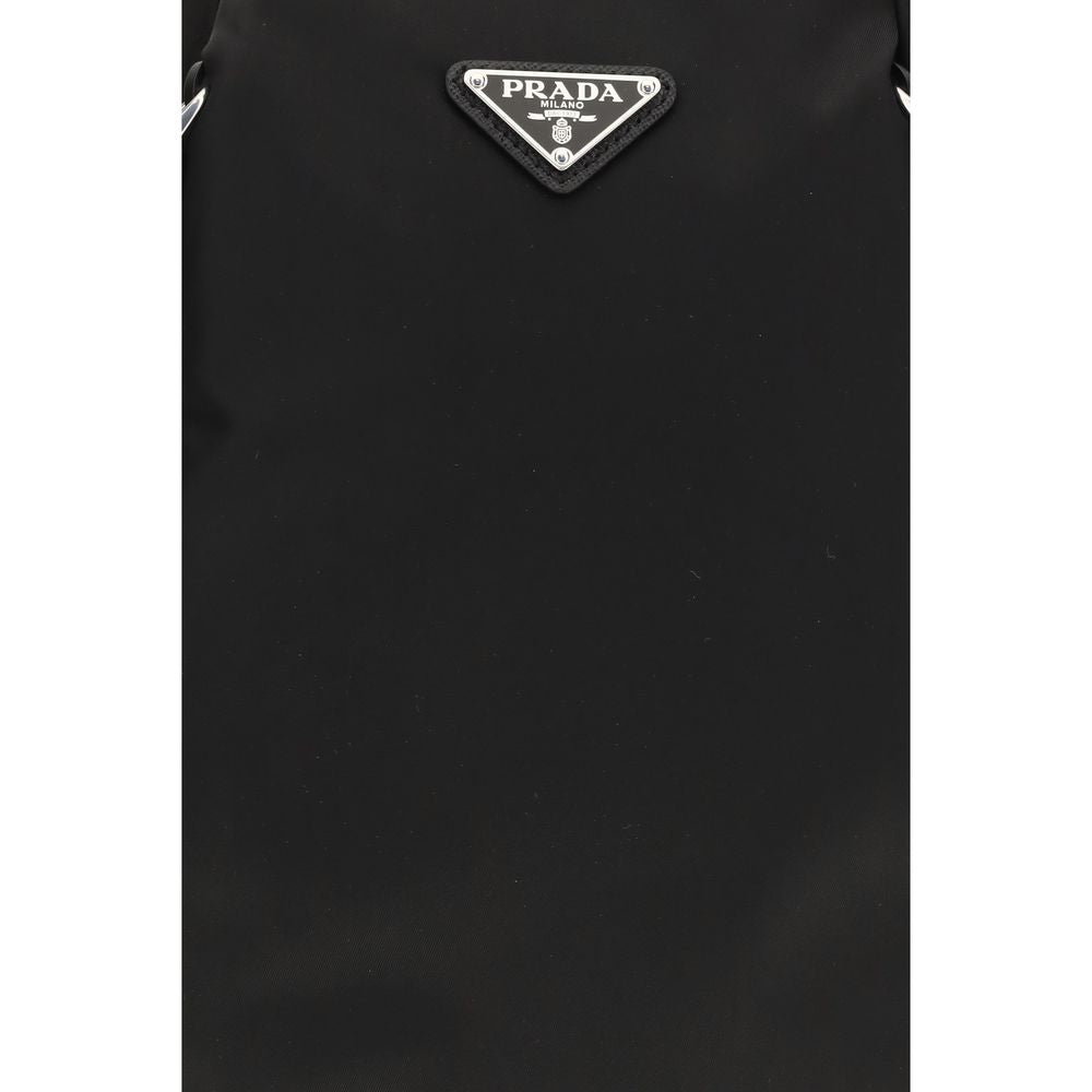 Discover the Prada Black Nylon Backpack, a fusion of elegance and sustainability, crafted from recycled materials, embodying luxury for the discerning individual.