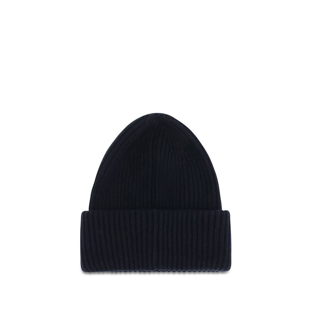 Moncler Blue Wool Oves Aries Beanie - Luxury Fashion Accessory