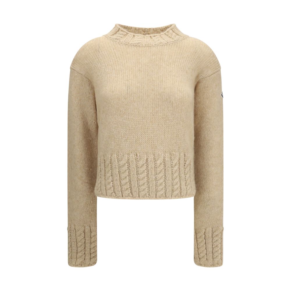 Moncler Beige Alpaca Vicugna Pacos Turtleneck – Timeless Luxury