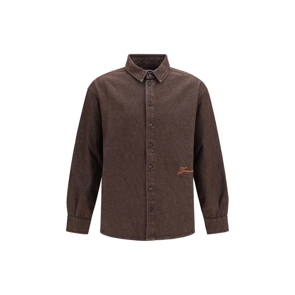 Jacquemus Brown Denim Shirt - Timeless Luxury for Discerning Taste