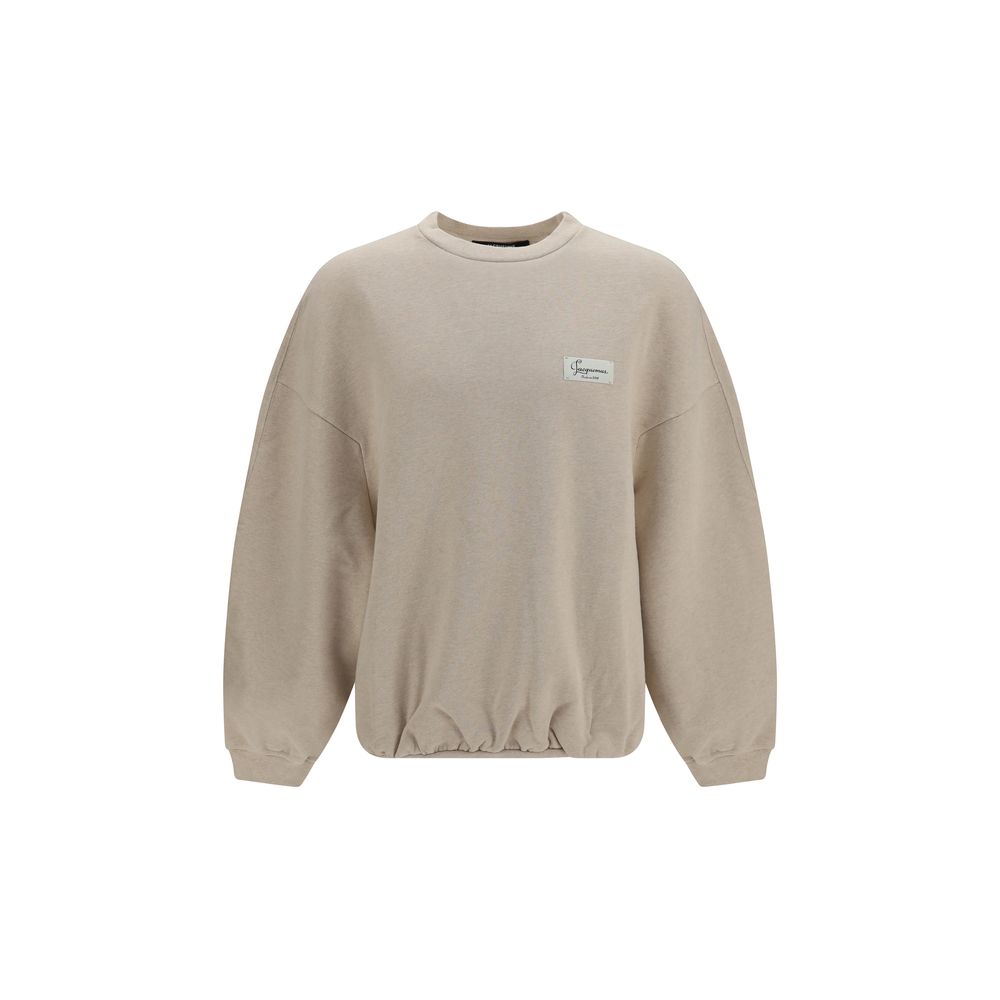 Jacquemus Beige Cotton Sweatshirt - Effortless Luxury Redefined