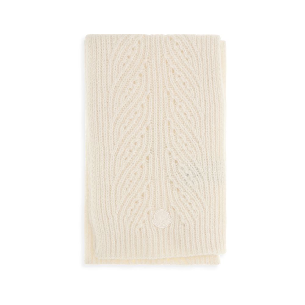 Moncler Beige Wool Oves Aries Foulard - Luxurious Fashion Accessory