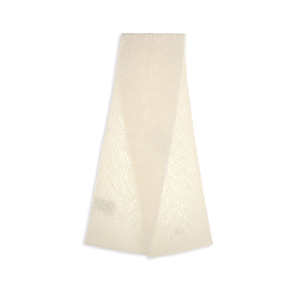 Moncler Beige Wool Oves Aries Foulard - Luxurious Softness for All