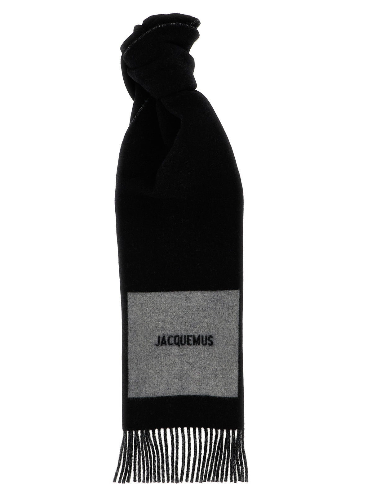 Discover the Jacquemus Multicolor Virgin Wool Foulard, an exquisite blend of artistry and luxury, perfect for elevating your style with playful sophistication.