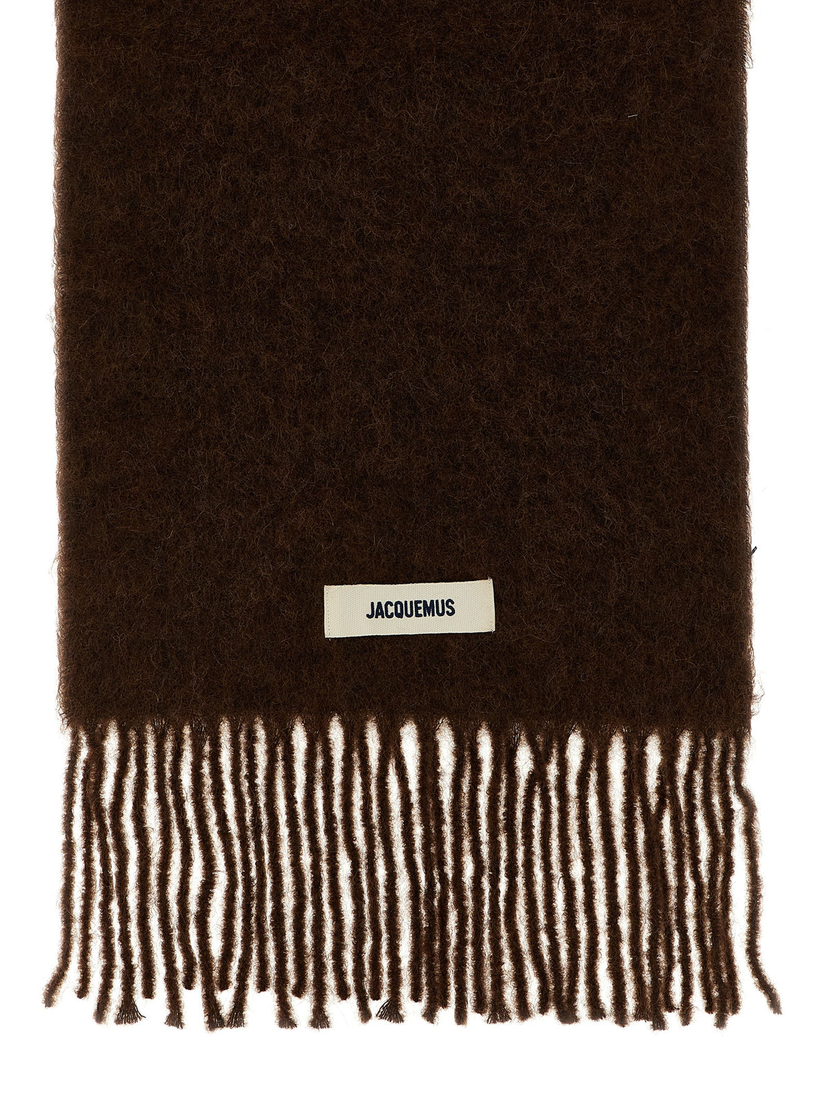 Jacquemus Brown Alpaca Leather Foulard - Luxurious Statement Scarf