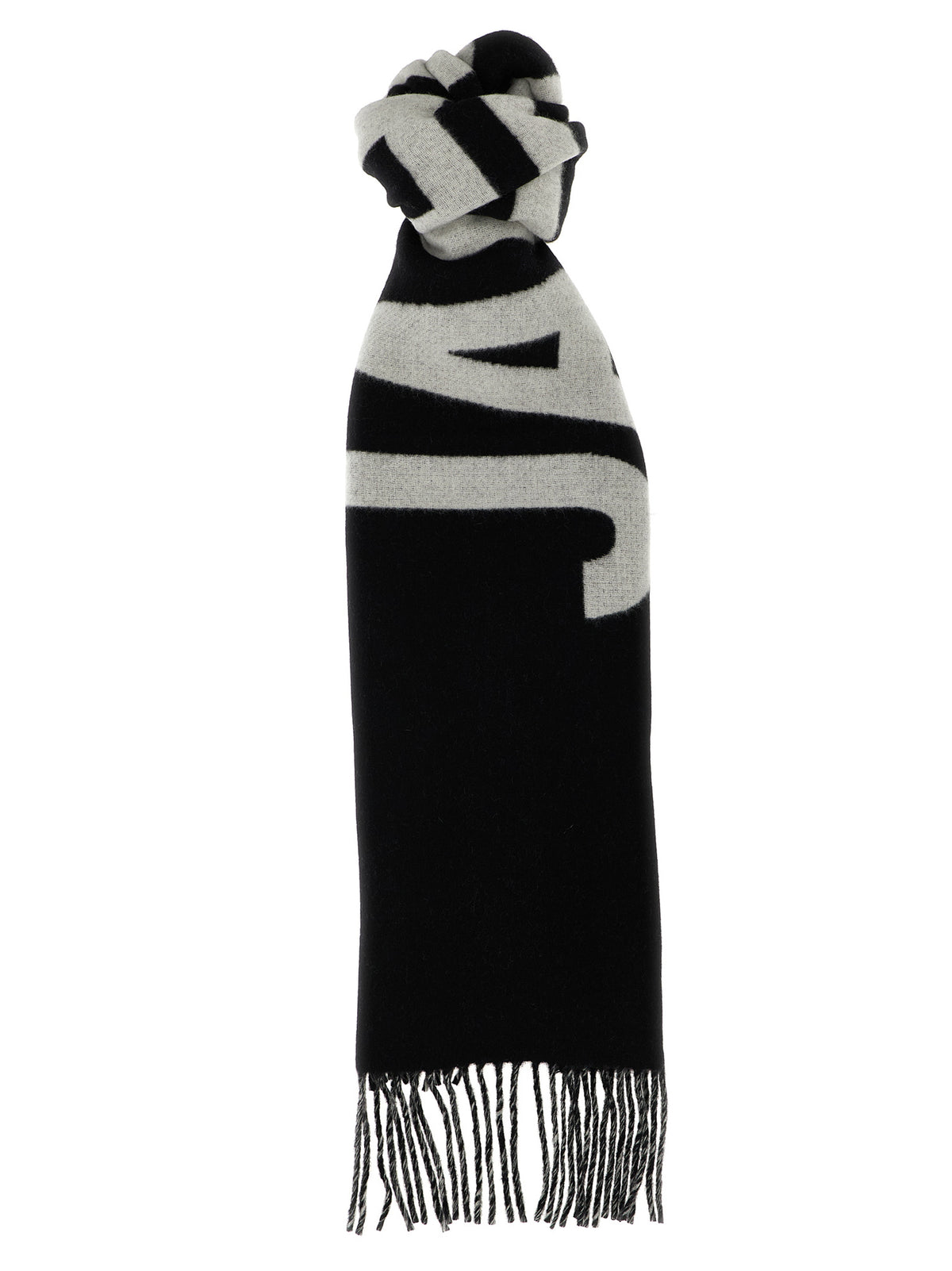 Elevate your style with the Jacquemus Black Wool Foulard, a luxurious 100% virgin wool accessory that embodies sophistication and timeless elegance for every occasion.