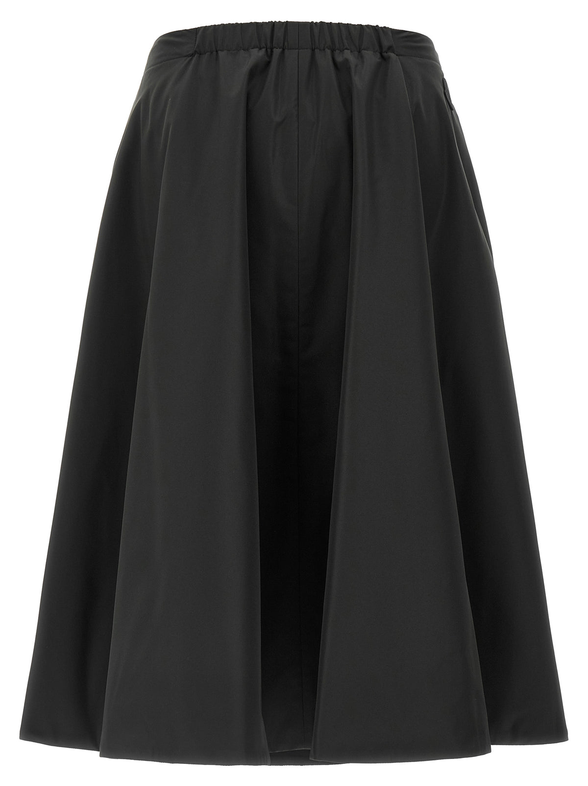 Moncler Black Polyester Midi Skirt