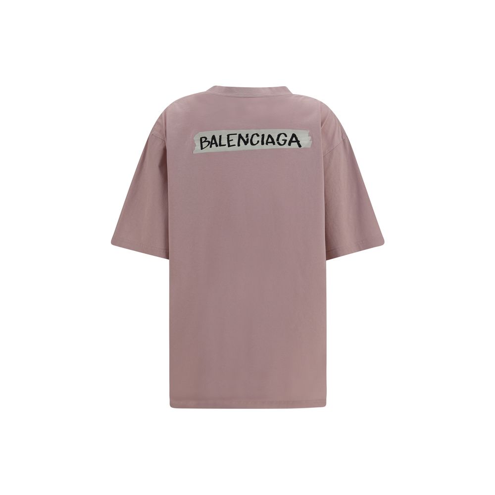 Elevate your style with the Balenciaga Multicolor Cotton T-Shirt, a luxurious blend of comfort and modern elegance, perfect for the discerning individual.