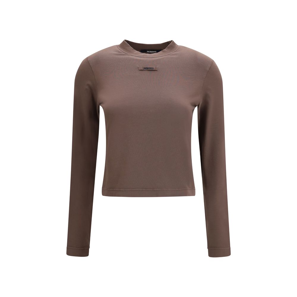 Jacquemus Brown Cotton Long Sleeve T-Shirt - Timeless Luxury Essentials