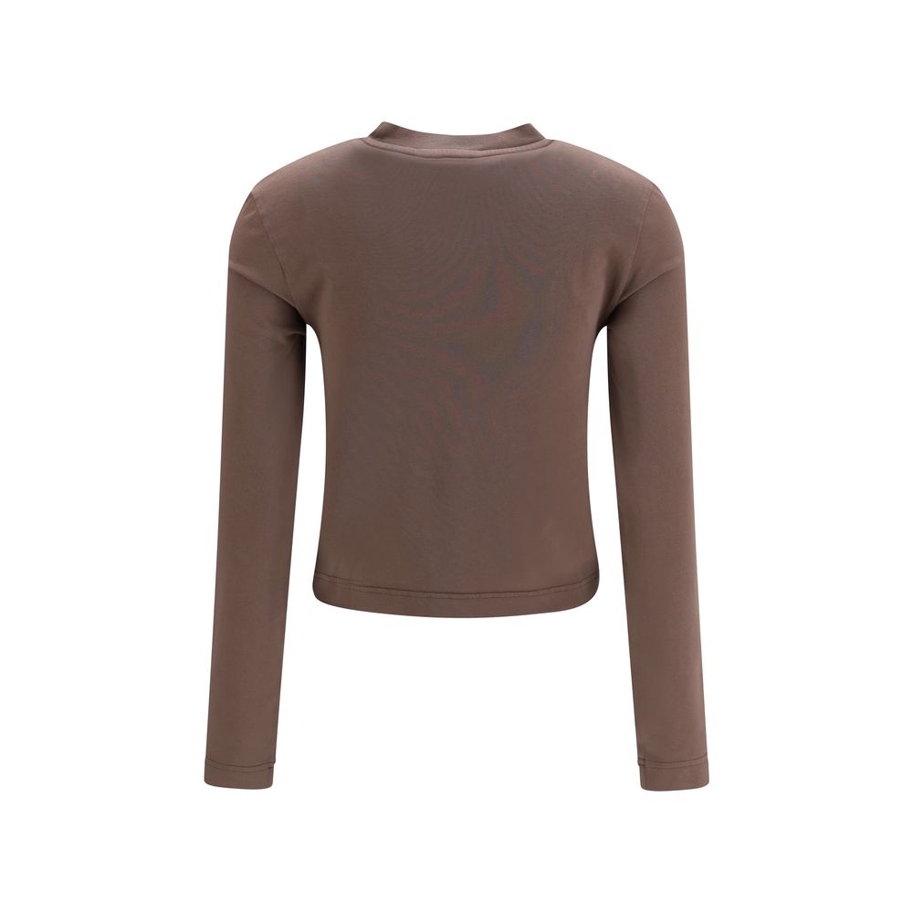 Jacquemus Brown Cotton Long Sleeve T-Shirt - Timeless Luxury