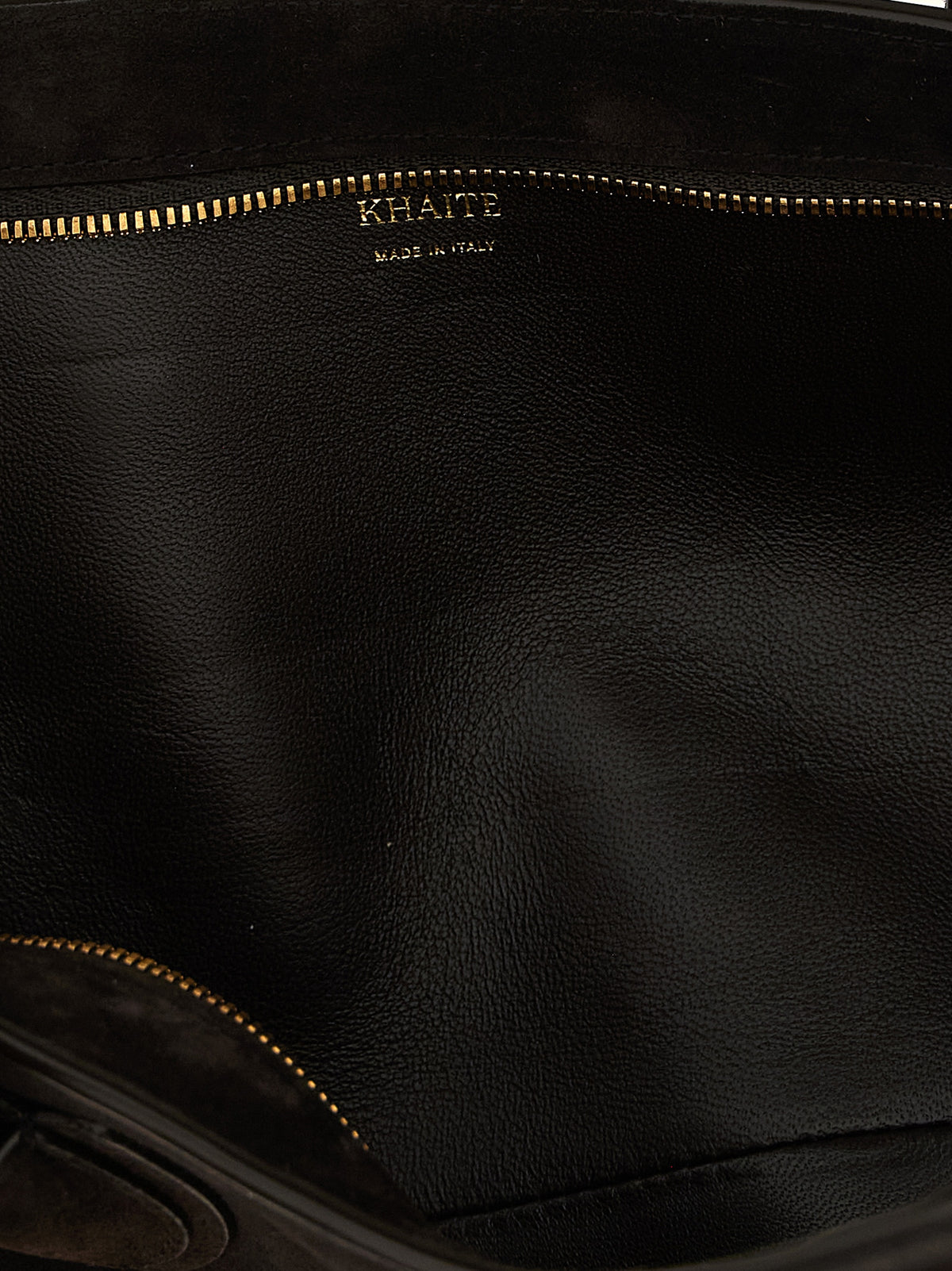 Khaite Donna Brown Calfskin Shoulder Bag - Timeless Luxury