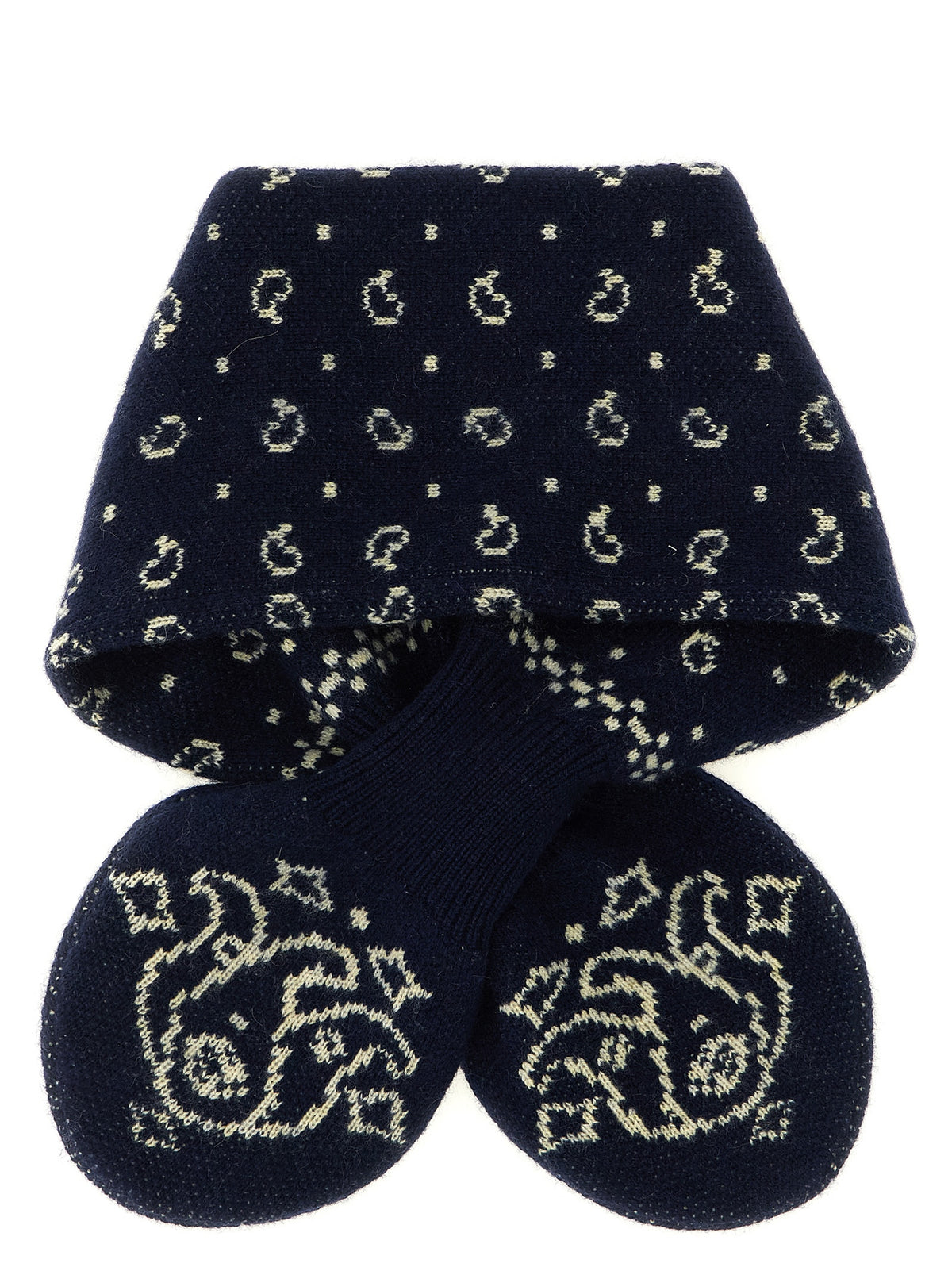 Guest in Residence Blue Wool Foulard - Luxurious Cashmere Blend