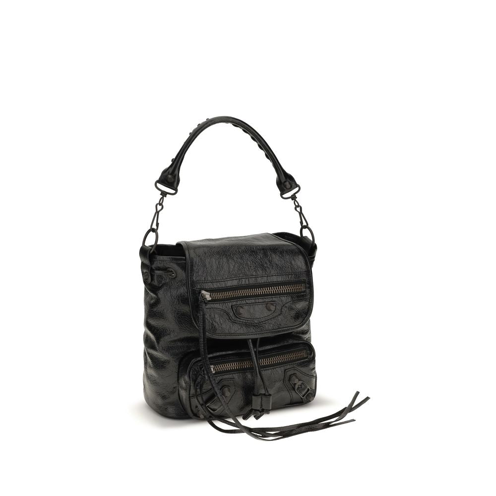 Balenciaga Black Lambskin Backpack - Luxury Redefined