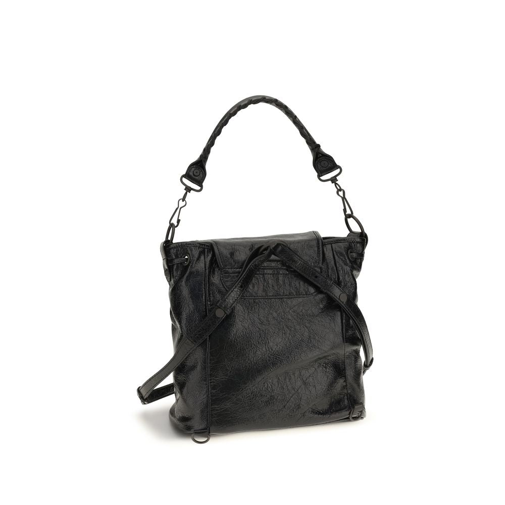 Balenciaga Black Lamb Ovis Aries Backpack - Luxury Redefined