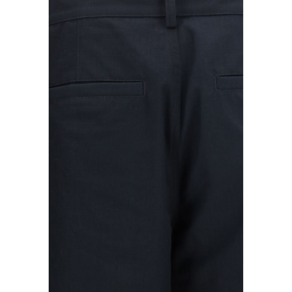 Balenciaga Black Cotton Cargo Pants - Luxury Streetwear Elegance