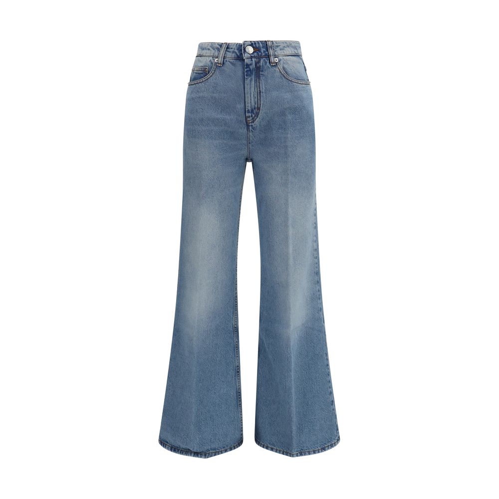 Ami Paris Flared Jeans - Timeless Elegance in Washed Denim