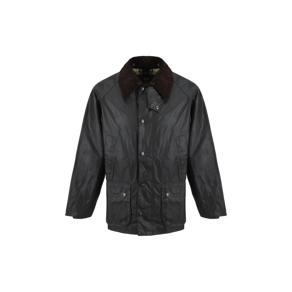 Barbour Black Cotton Full-Length Jacket - Timeless Luxury Redefined