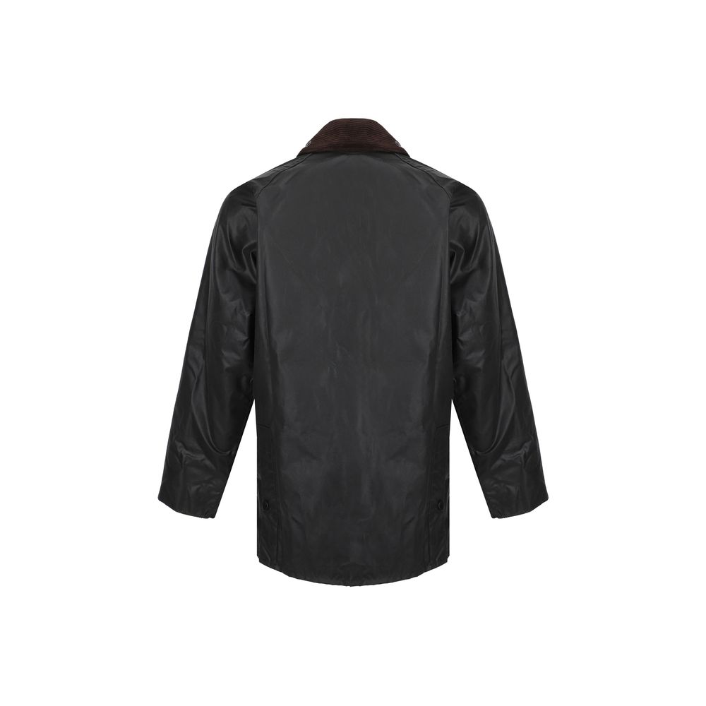 Barbour Black Cotton Full-Length Jacket - Timeless Luxury Redefined
