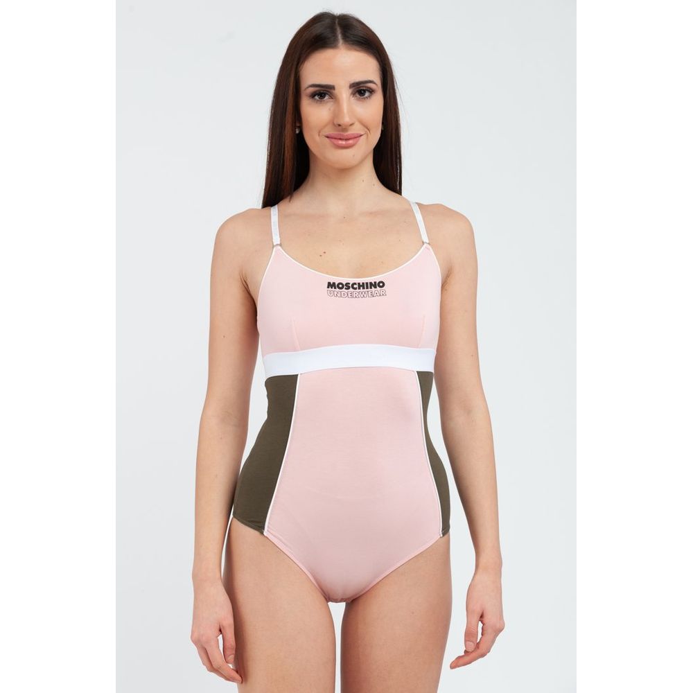 Moschino Multicolor Cotton One-Piece Swimsuit - Haute Couture Elegance