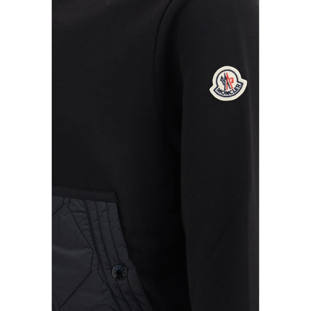 Moncler Black Cotton Sweatshirt - Luxury Redefined in AW26