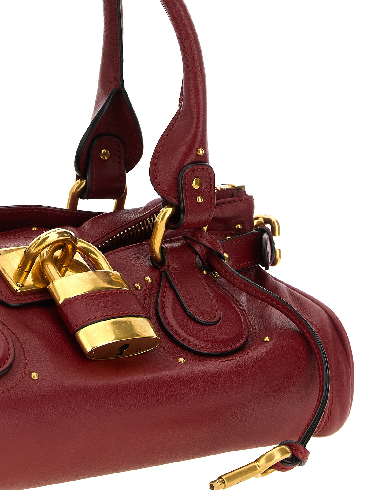 Chloé Bordeaux Buffalo Leather Shoulder Bag - Timeless Luxury