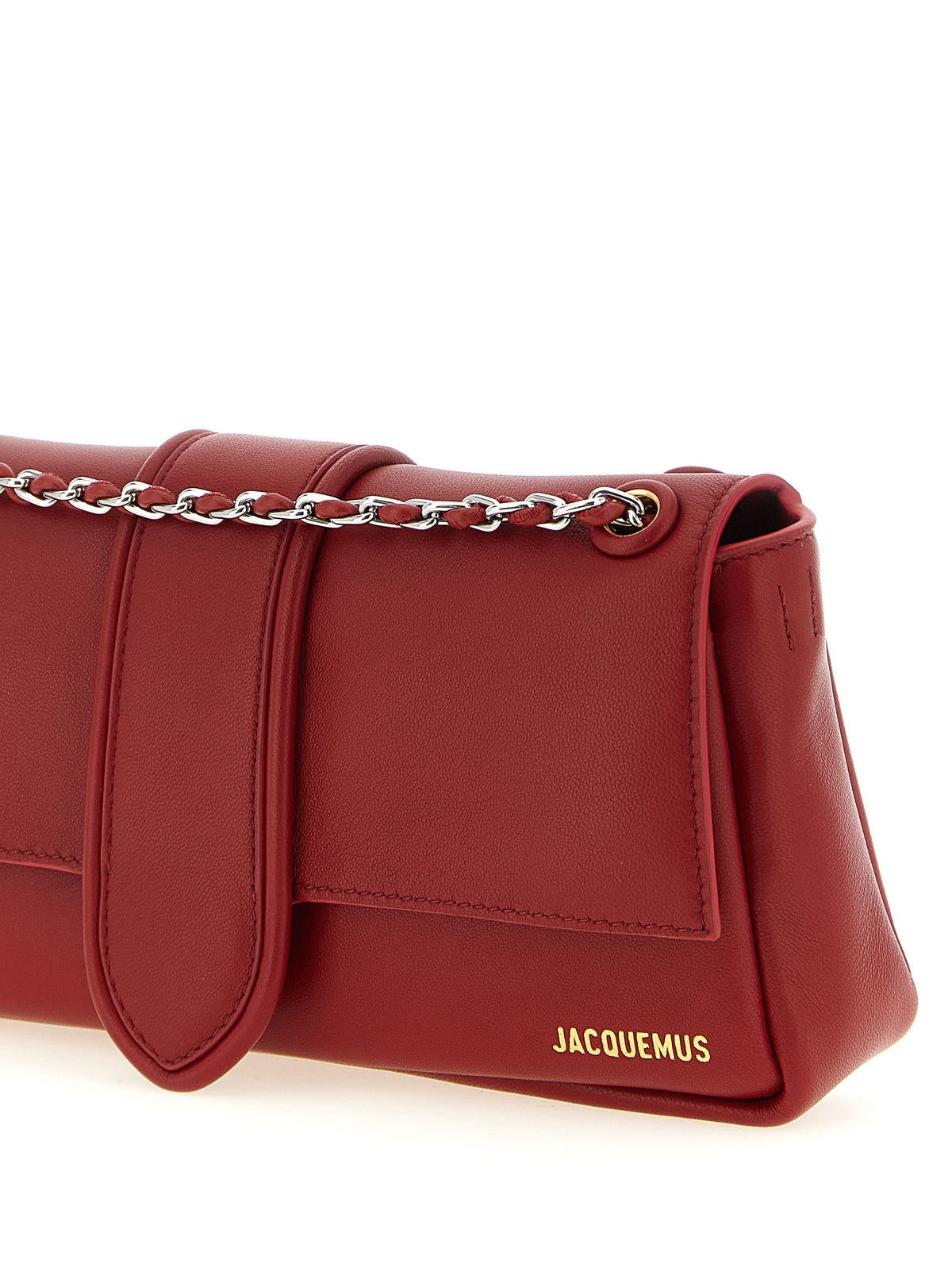 Jacquemus Le Bambino Chaîne Red Lamb Leather Shoulder Bag