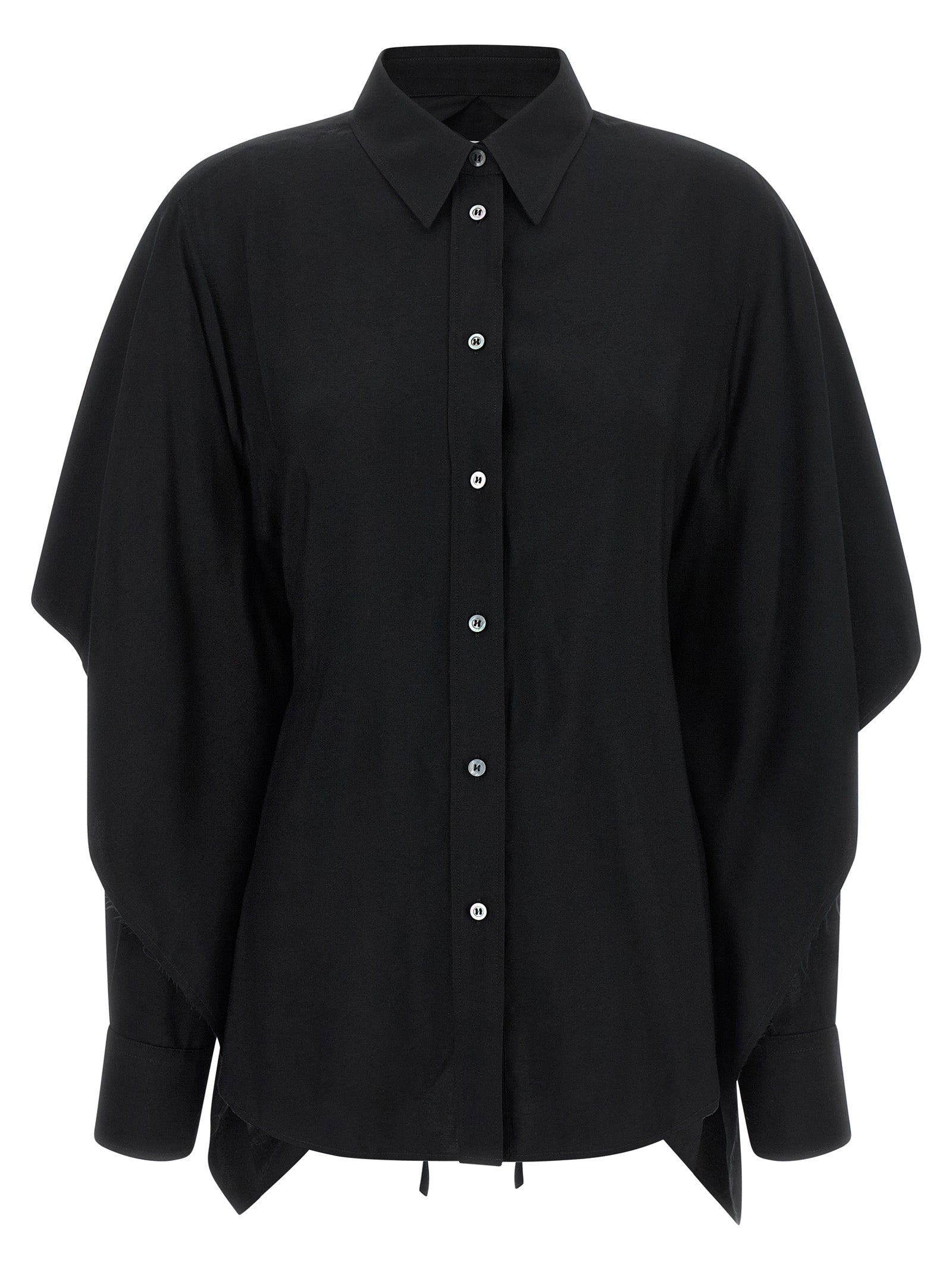 Maison Margiela Black Viscose Blouse - Redefine Classic Elegance