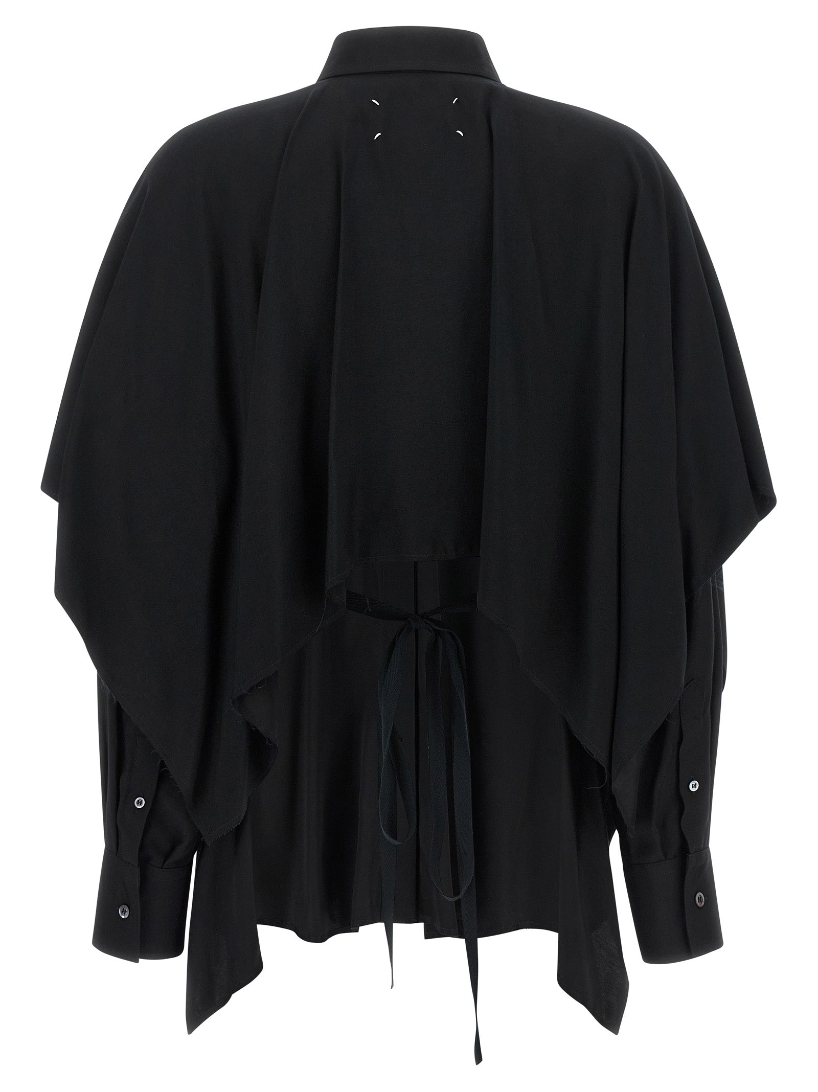 Maison Margiela Black Viscose Blouse - Timeless Luxury Redefined