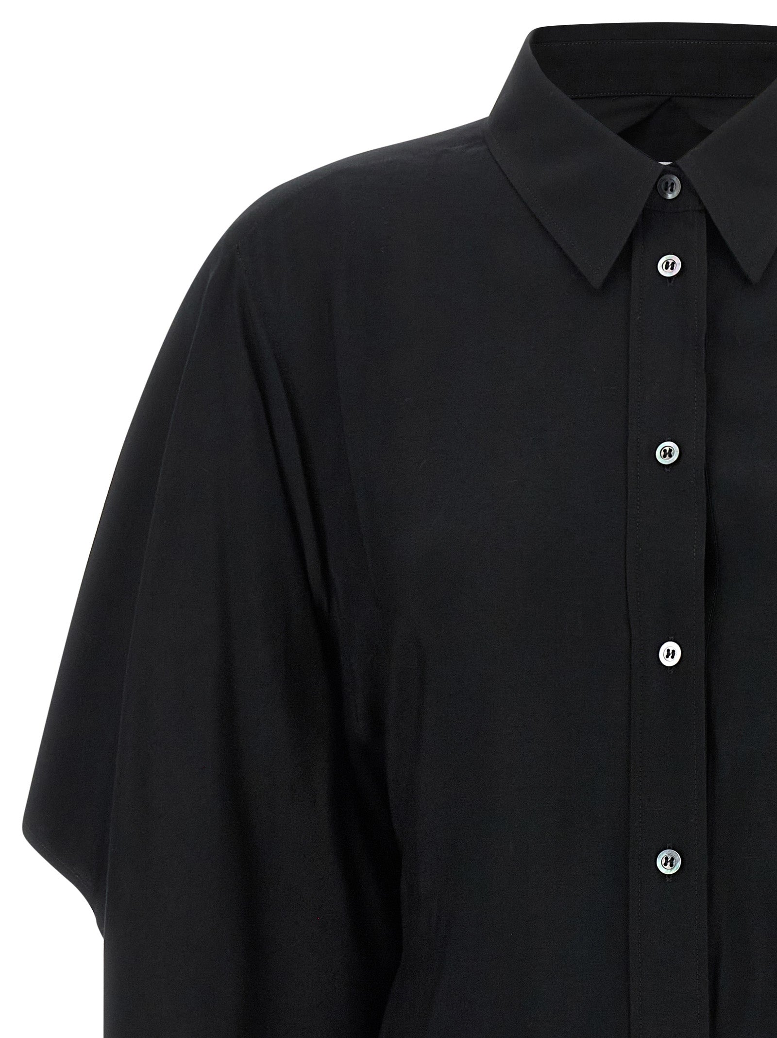 Maison Margiela Black Viscose Blouse - Redefining Luxury Tailoring