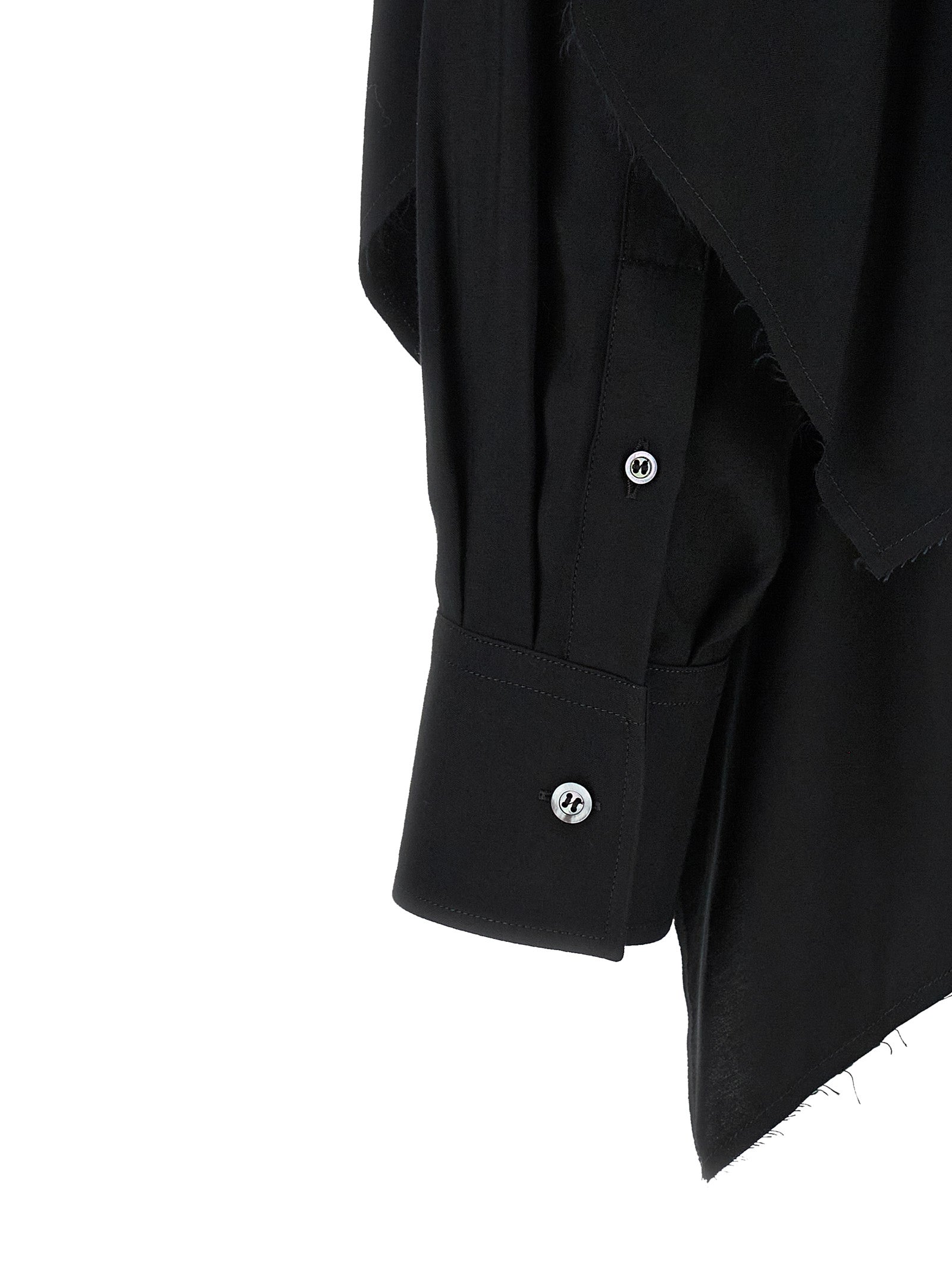 Maison Margiela Black Viscose Blouse - Redefine Classic Elegance