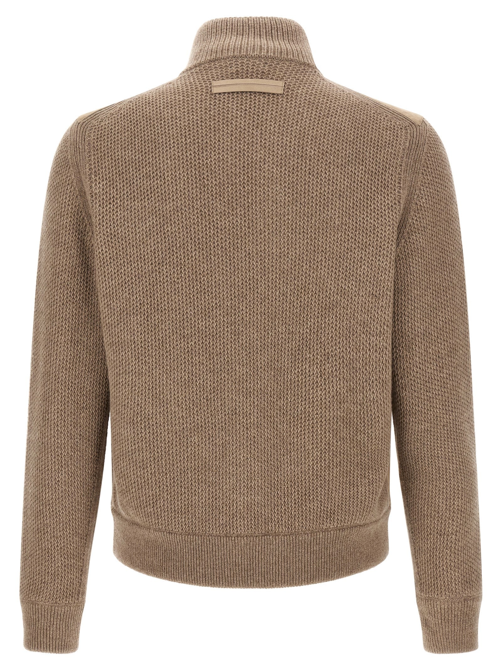 ZEGNA Beige Cashmere Cardigan - Timeless Luxury Redefined