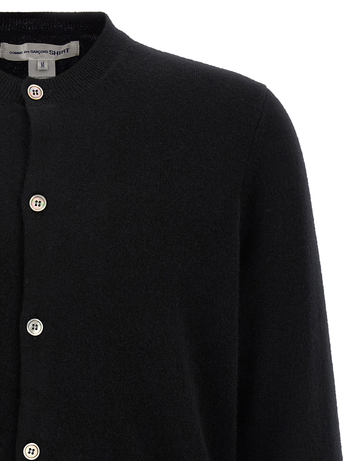 Comme Des Garçons Black Wool Cardigan - Timeless Luxury Knitwear