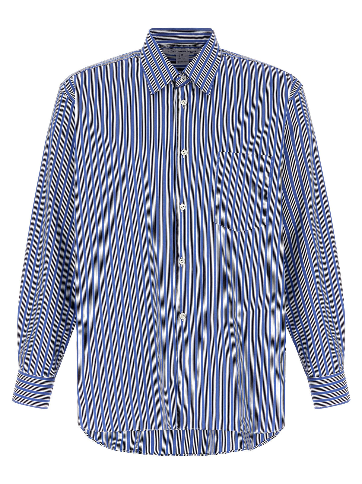 Comme Des Garçons Blue Cotton Blouse - Timeless Luxury Redefined