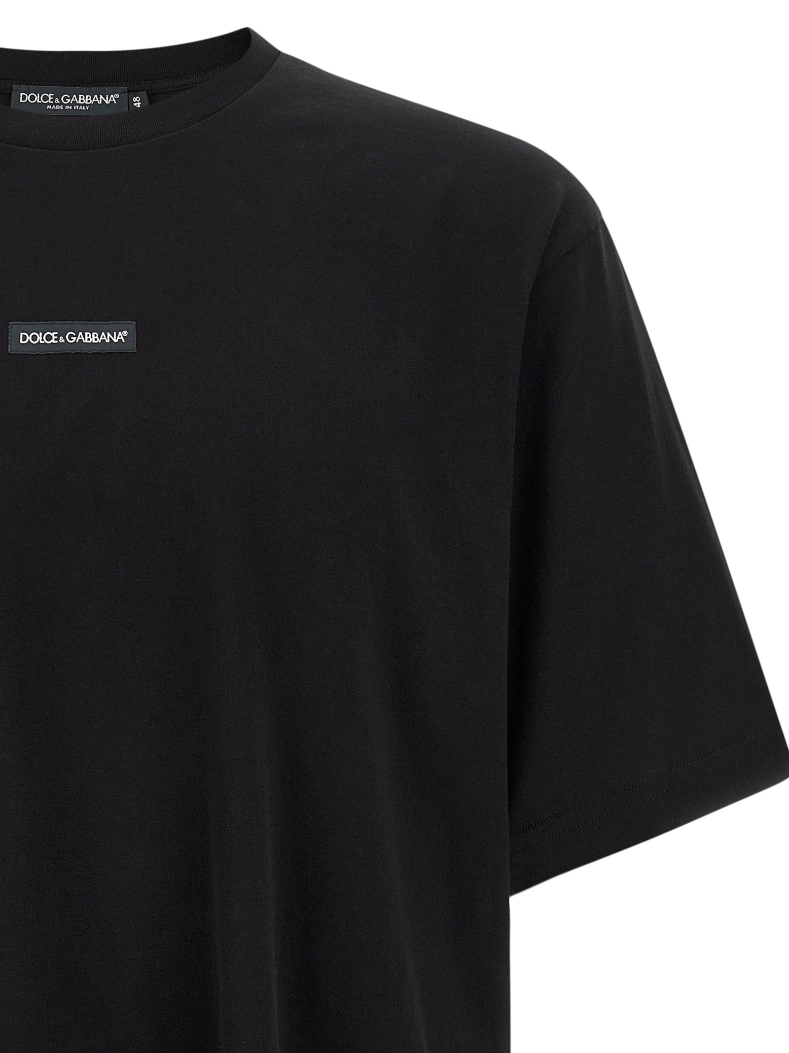 Dolce & Gabbana Black Cotton T-Shirt - Essential Luxury Redefined