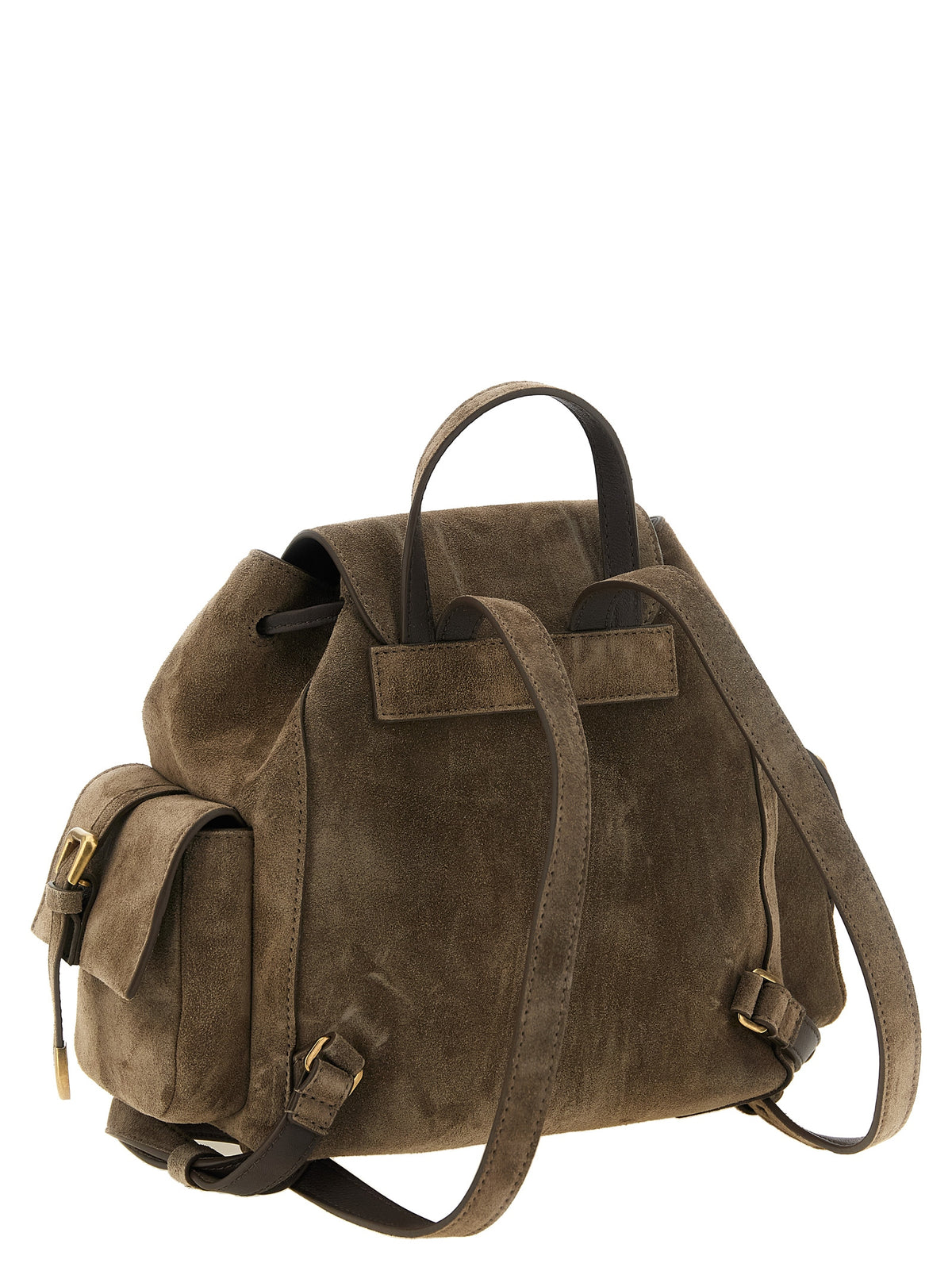 Discover the Brunello Cucinelli Brown Calfskin Backpack, a timeless luxury accessory crafted from fine suede, merging elegance with functionality for the discerning individual.