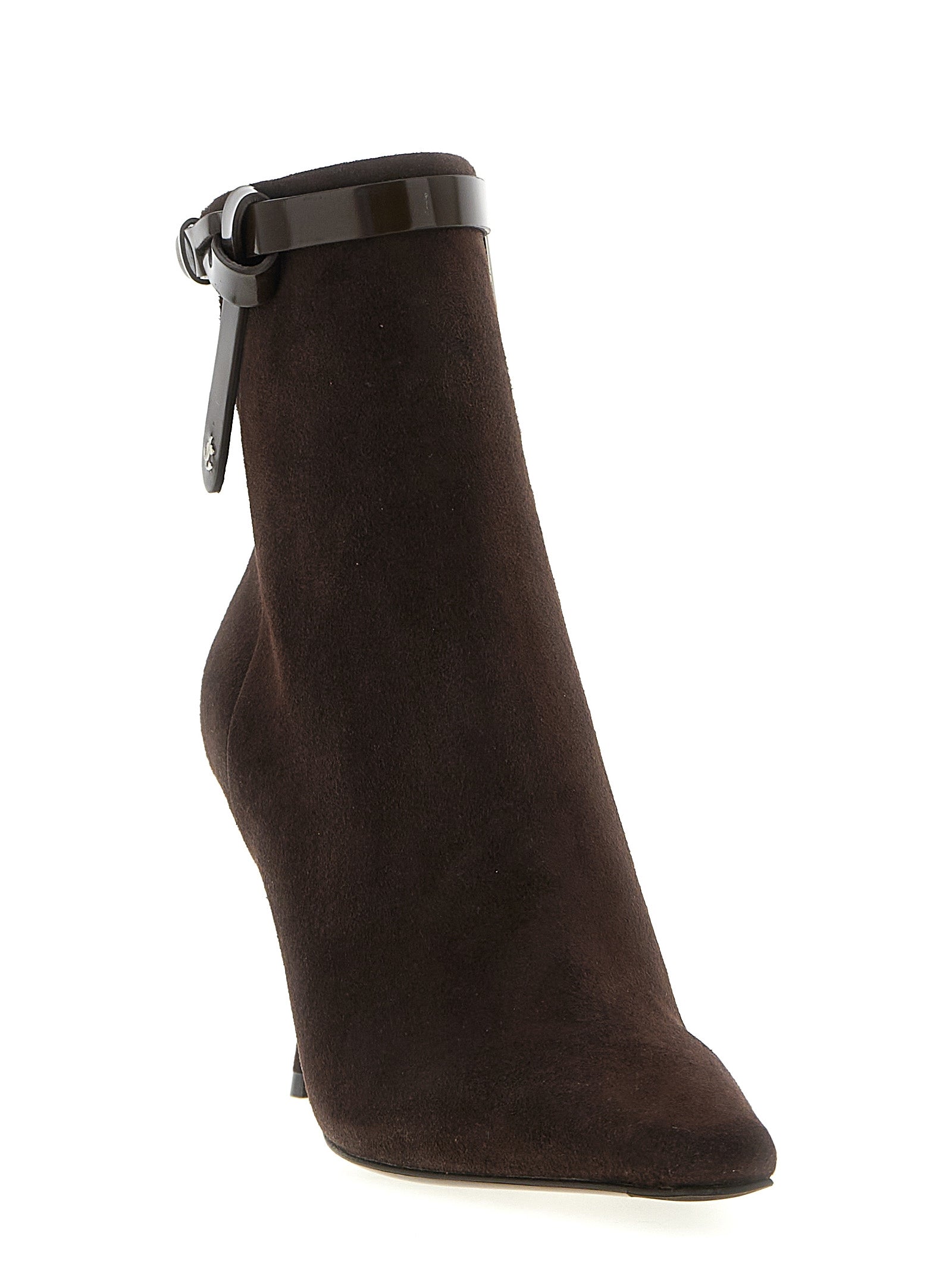 Jimmy Choo Brown Leather Ankle Boots - Elevate Your Elegance
