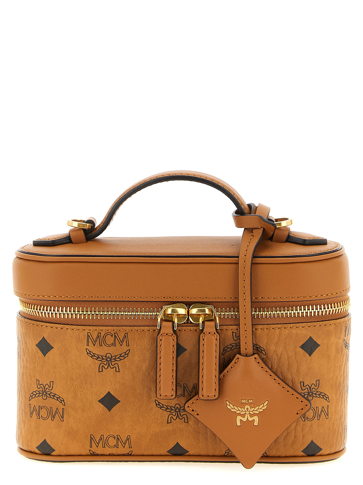 MCM Aren Vanity Case Handbag - Timeless Luxury in Brown
